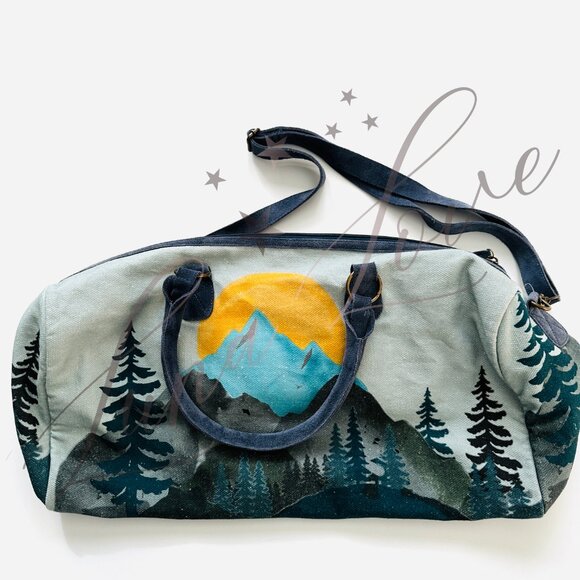 FREE PEOPLE New Horizons Weekender Duffle Bag In Mountain NWOT - Picture 6 of 12